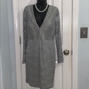 Night out large laced long sleeved dress